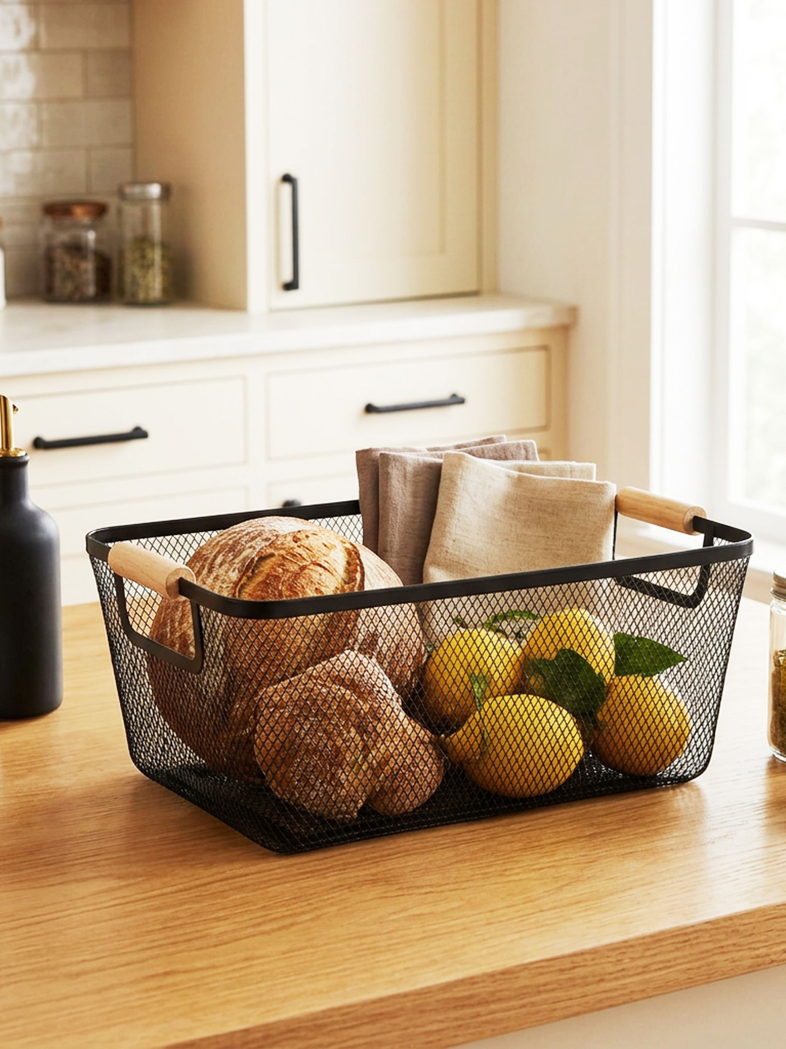 goodhomes Carbon Steel BASKET-10-BLACK Storage Basket-picture-19