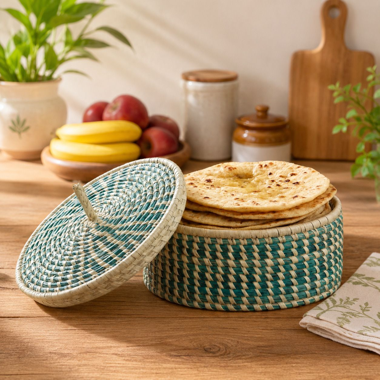Jute, Wooden Basket Storage Basket-image-11