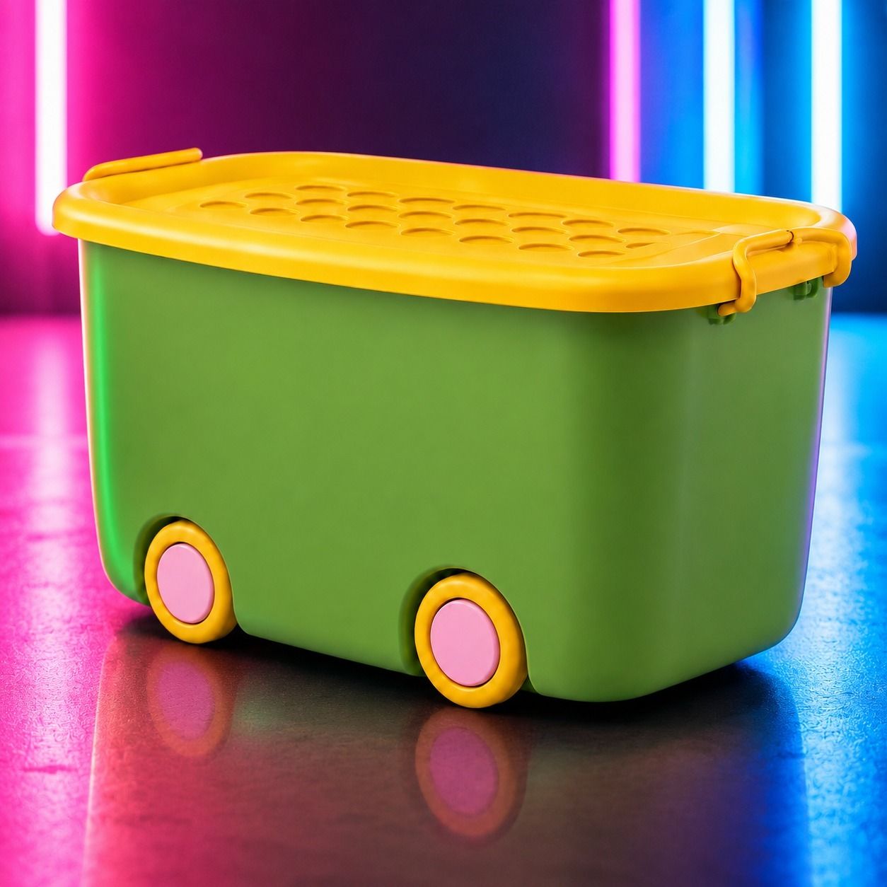 siya entarprize Plastic Premium Multipurpose toys Plastic Storage Box with Wheel Storage Basket-picture-43