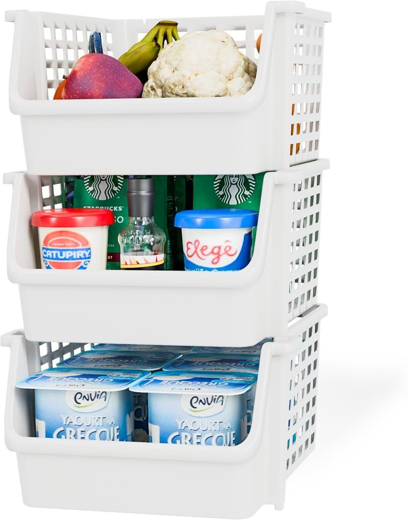 polisto Plastic Foldable Rack 3xl white Storage Basket-picture-18