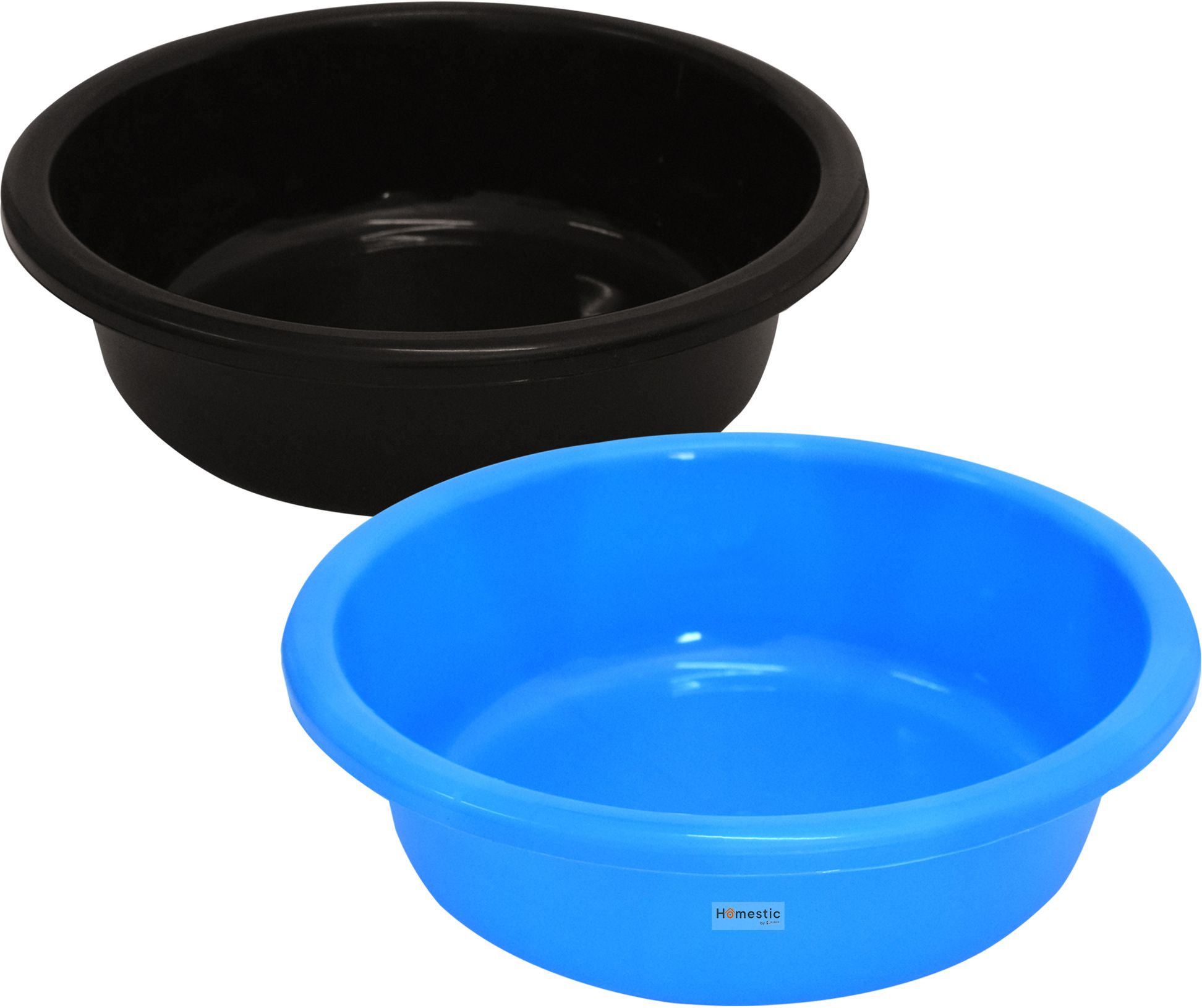 Plastic Multiuses Plastic Knead Dough Basket/Basin Bowl 6 Ltr- Pack of 2 (Black & Blue) Storage Basket-image-34