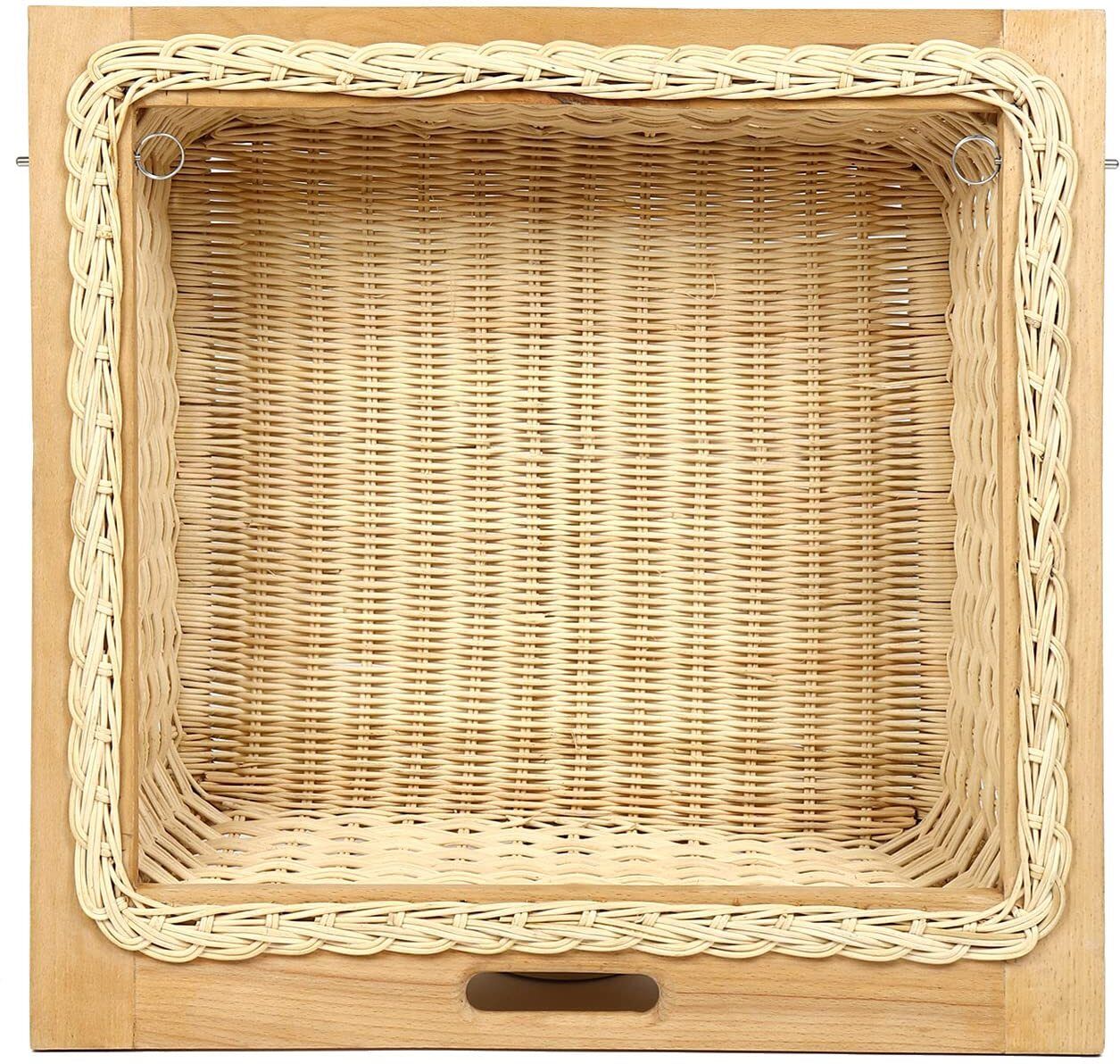 habereindia Bamboo Rustic Wicker Modular Kitchen Basket for Fruits & Vegetables Storage Basket-picture-24