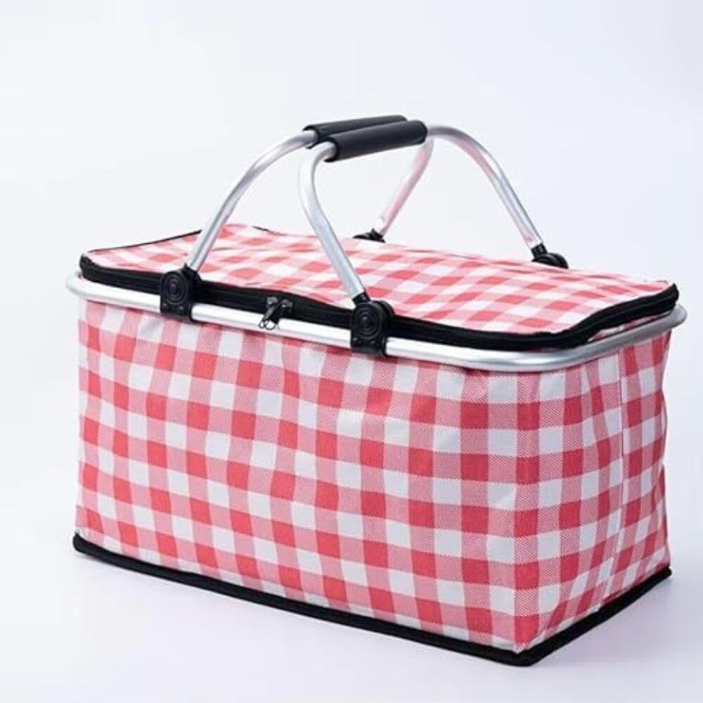 henve Polyester Picnic Basket Strong Aluminum Handle Waterproof Lining Design for Easy Storage Storage Basket-picture-35