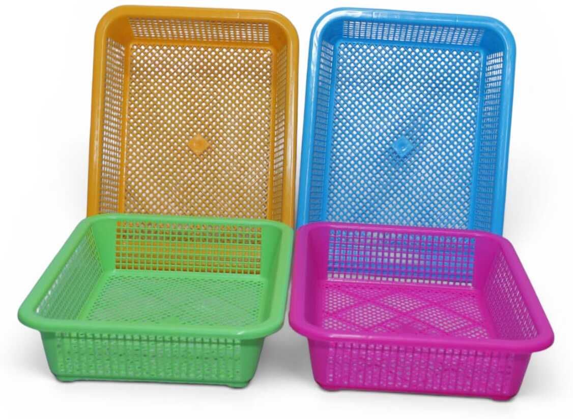 diamondes Plastic Multipurpose Plastic Storage Basket Set for Kitchen Storage Basket-picture-38