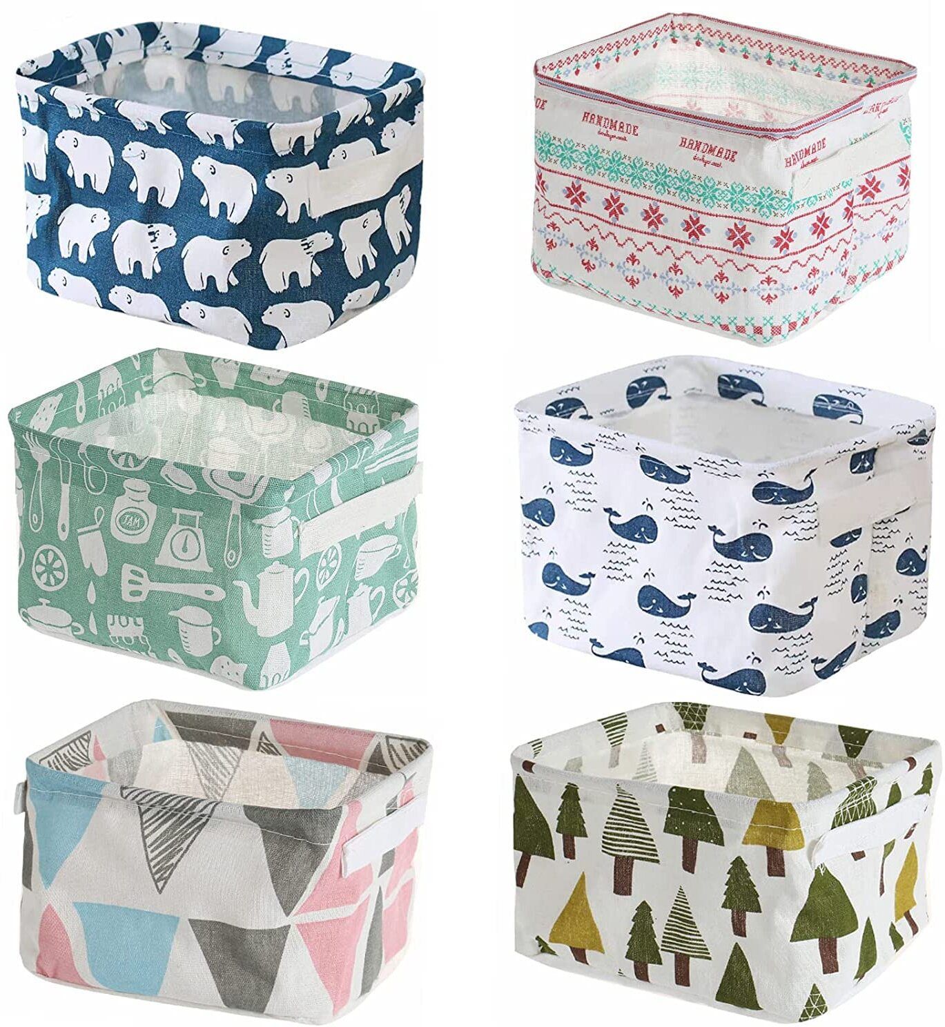 Polypropylene Small Foldable Storage Box Multipurpose Canvas Fabric Storage Basket-image-15