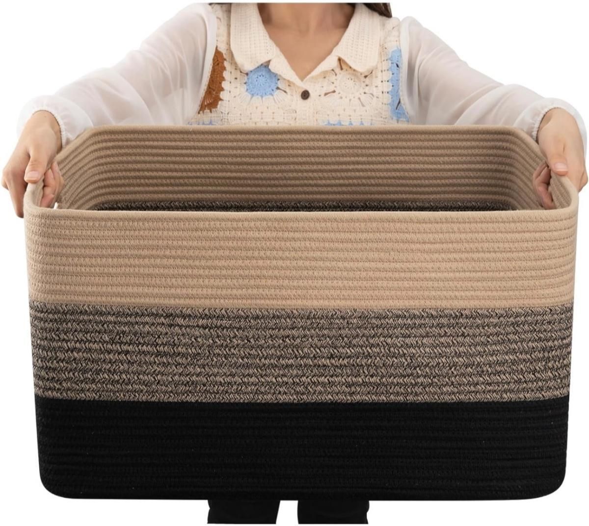 Jute BHNJUTEBASKET02 Storage Basket-image-33