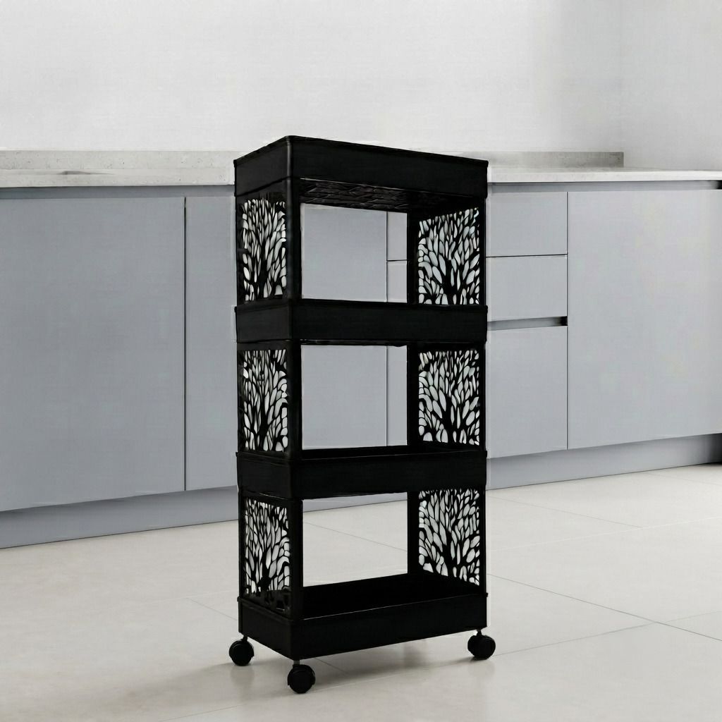 maxtid Plastic Multilayer trolley Organizer for Efficient Space Management Storage Basket-picture-24
