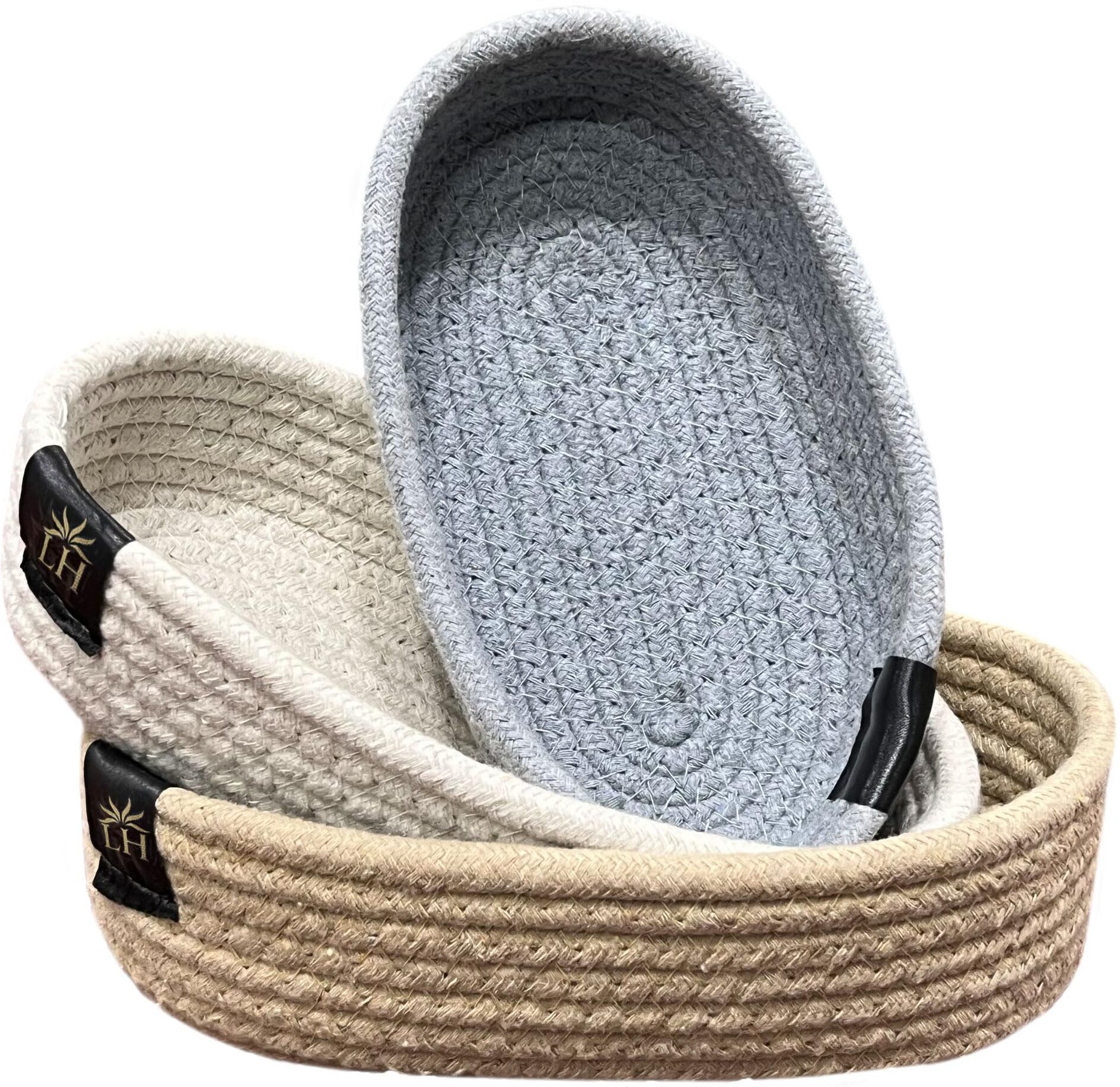 luxe home international Cotton Cotton Storage Basket Storage Basket-picture-26