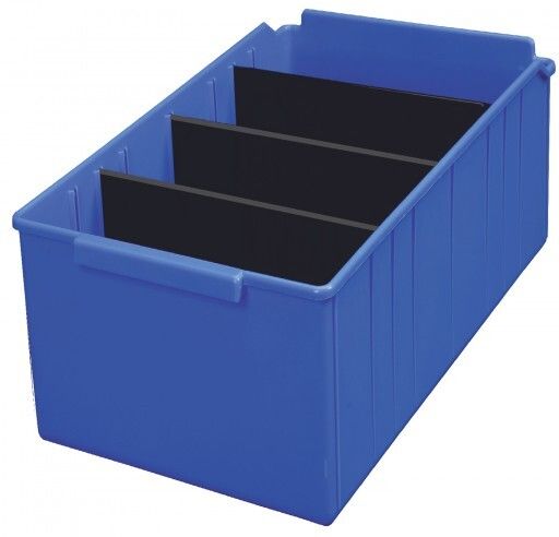 Polypropylene ALKON PANDA BIN PSB-456 BLUE (With 3 Partitions) Storage Basket-picture-48