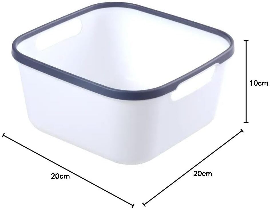 Plastic Storage Baskets for Kitchen, Cupboard, Office, Bathroom, Toy, Home Storage Basket-image-27