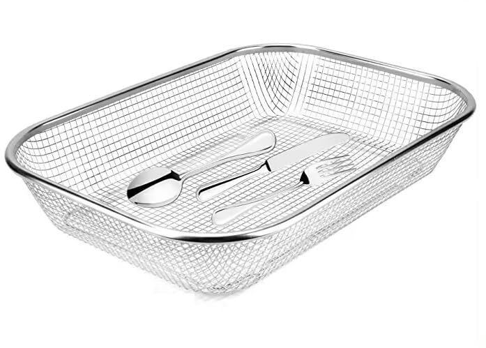 samusagya Stainless Steel Stainless Steel Air Fryer Basket for Storage Basket-picture-23