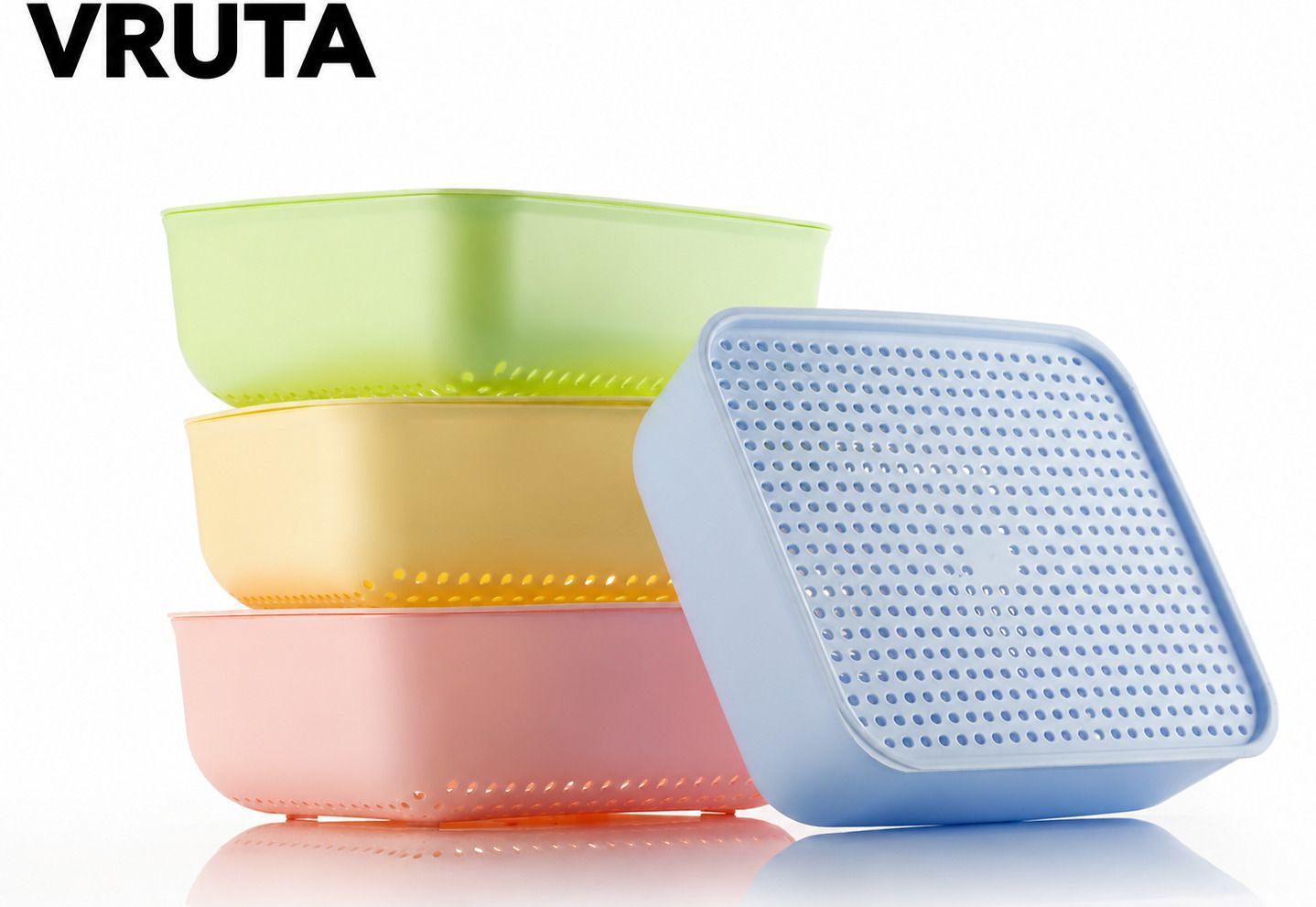 Plastic Multipurpose Storage Box with Lid for Kitchen, Office & Bathroom Storage Basket-image-30