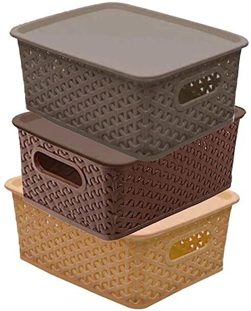 radhe krishna Plastic storage basket container Storage Basket-picture-4