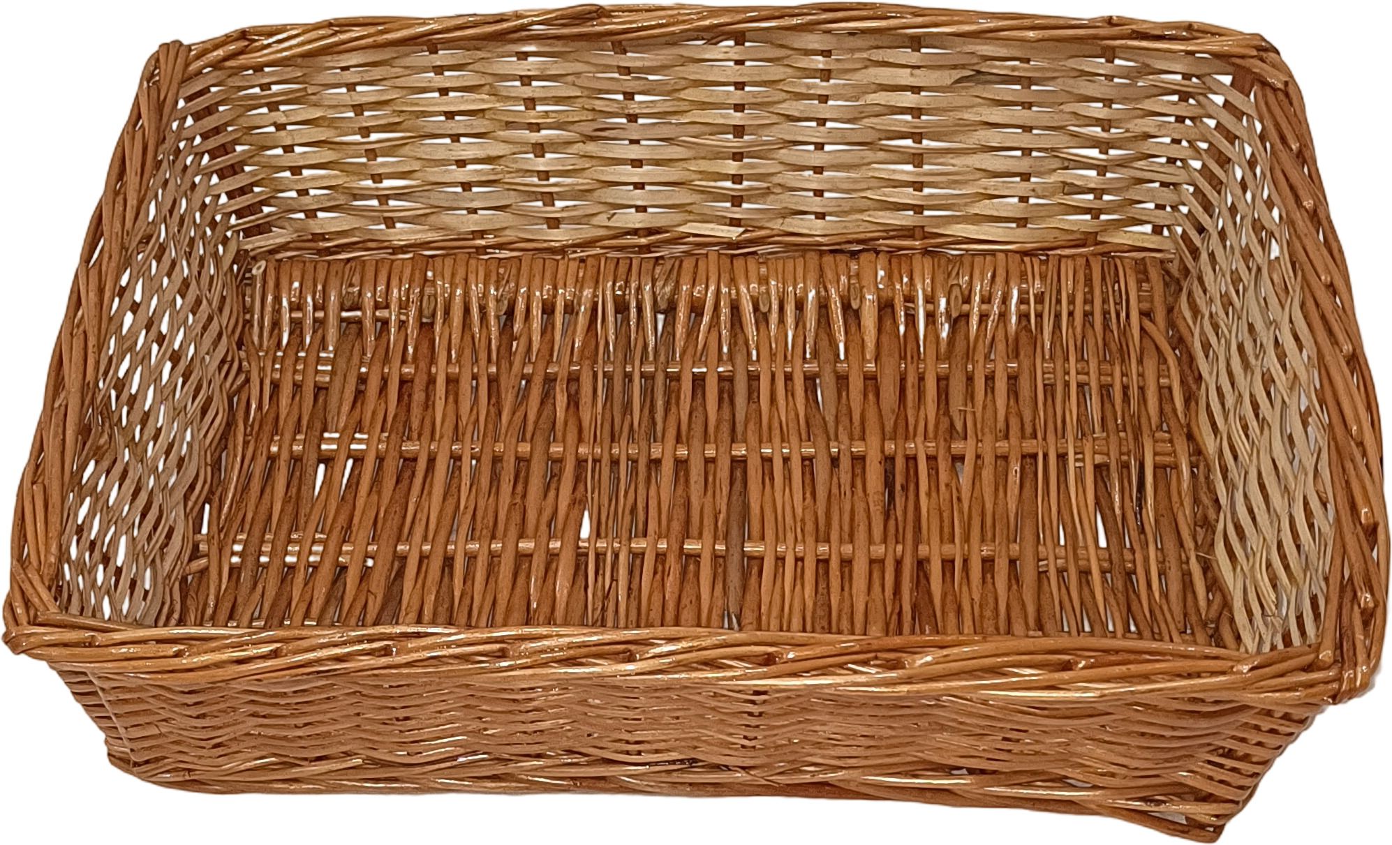 Bamboo Rectangle cane basket 13x9 inch Storage Basket-image-16