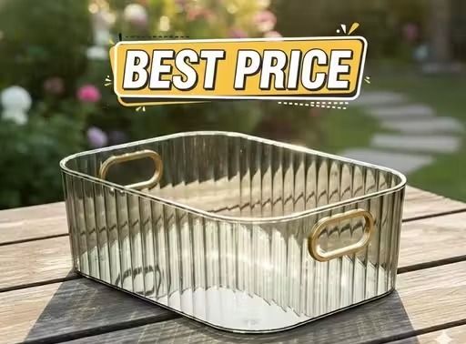 Plastic Durable Green Storage Box Space Saving Multipurpose Organizer Basket for Home Storage Basket-image-34