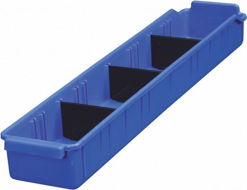 Polypropylene ALKON PANDA BIN PSB-501 BLUE (With 3 Partitions) Storage Basket-picture-33