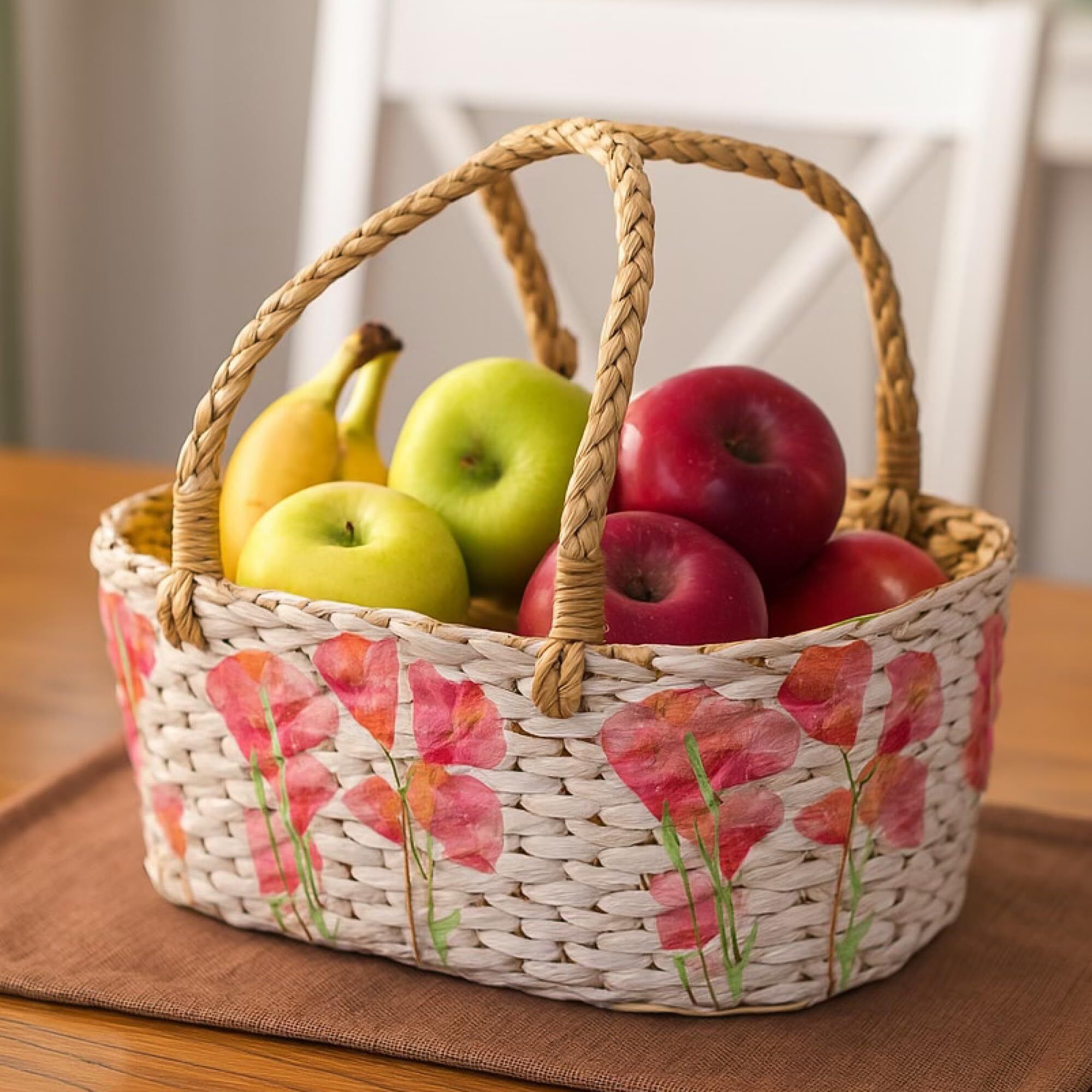 habereindia Seagrass Seagrass Decorative Gift Basket and Baby Hamper with Fruits & Vegetables Storage Basket-picture-24