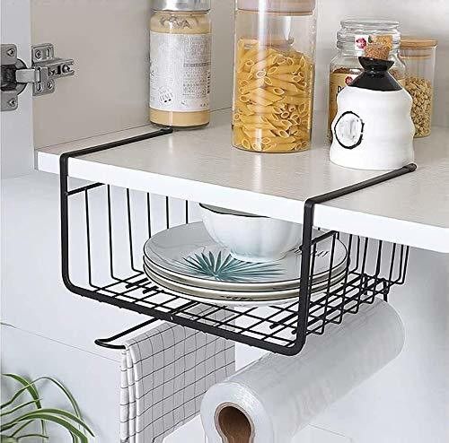 franklite Steel Kitchen Storage Rack Under Cabinet Storage Shelf Basket Wire Rack Organizer Storage Basket-picture-7