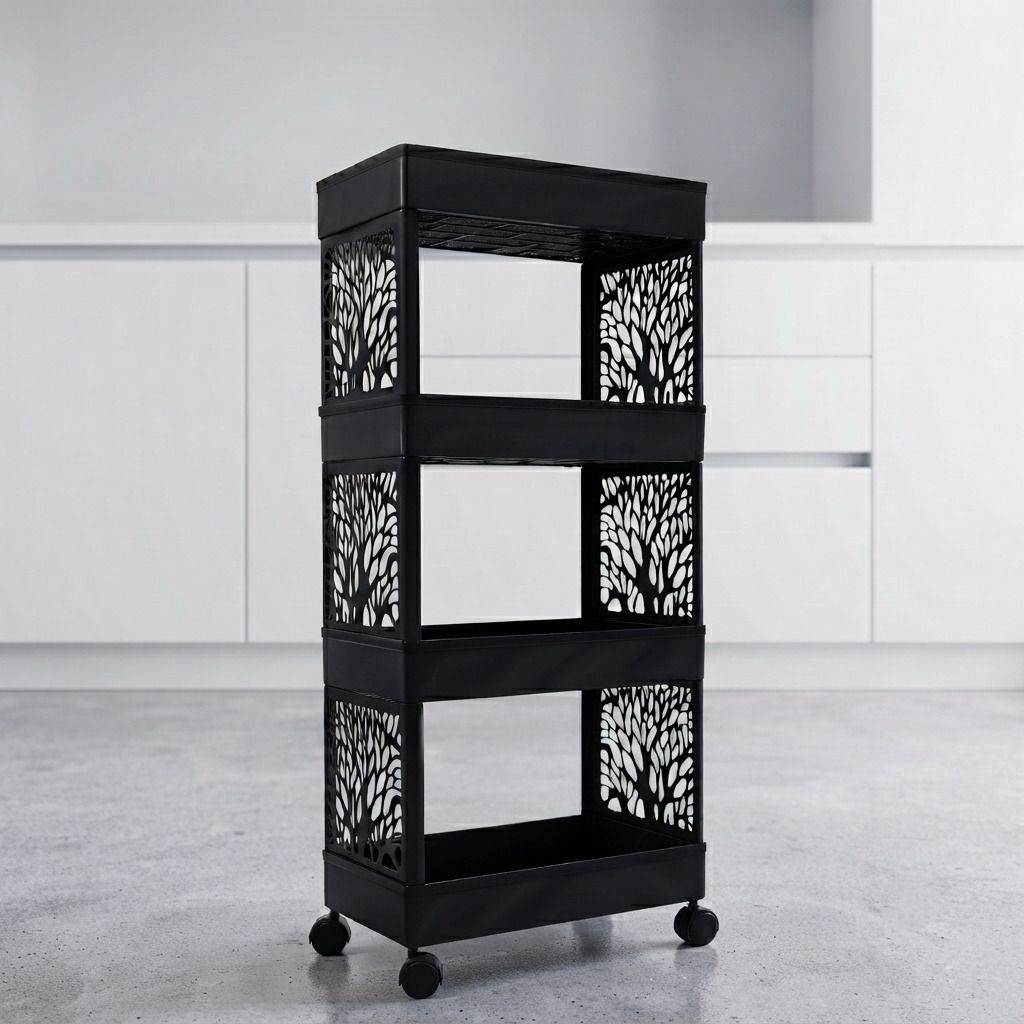 surety for safety Plastic Multi Purpose Plastic Storage Organizer Rack for Kitchen Storage Basket-picture-18