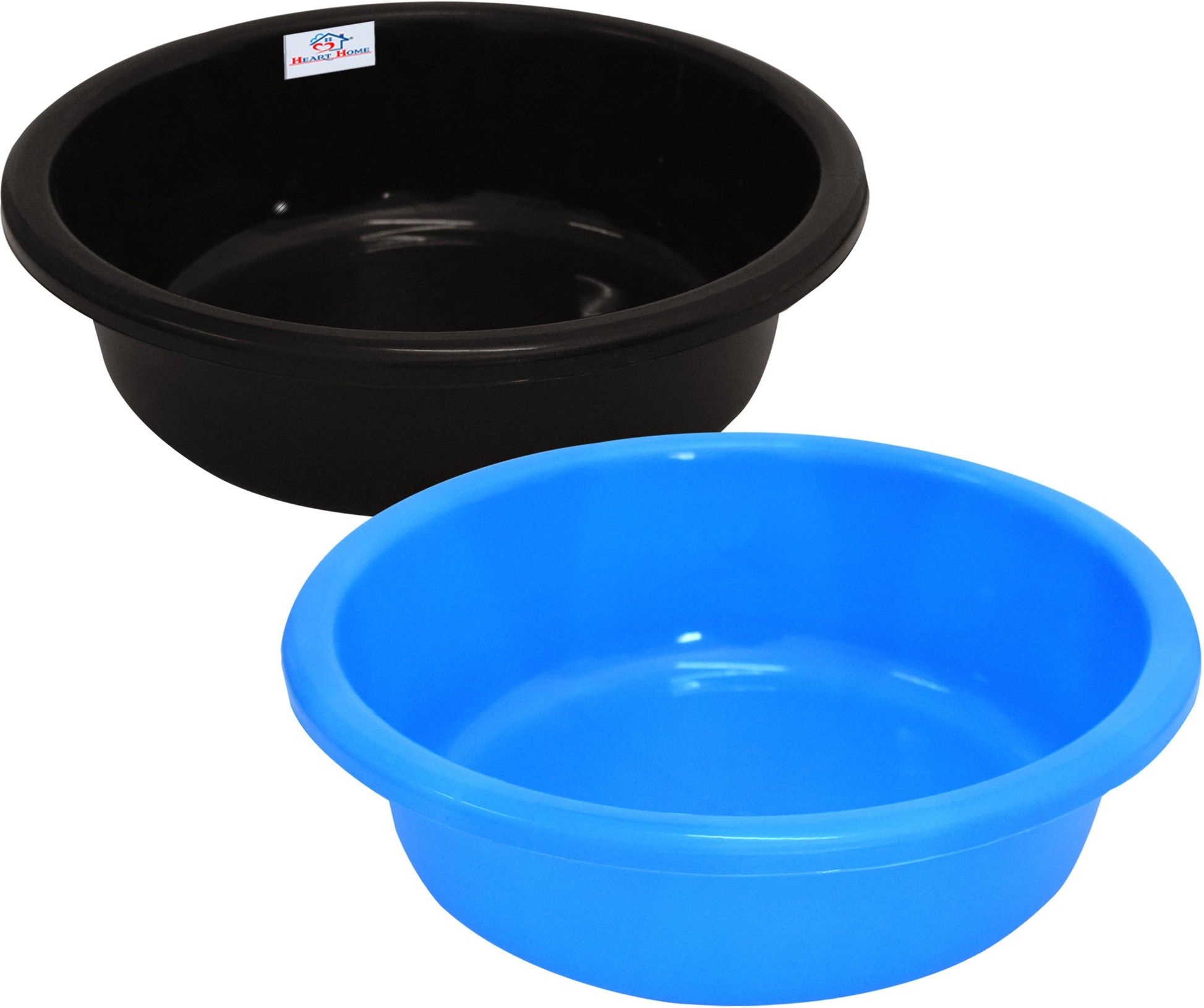 Plastic Unbreakable Plastic Knead Dough Basket/Basin Bowl 6 Ltr- Pack of 2(Black & Blue) Storage Basket-image-47