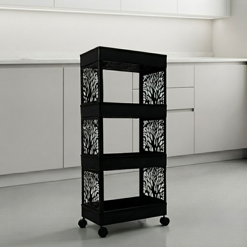 maxtid Plastic Multilayer trolley Storage Unit Designed for Indian Home Needs Storage Basket-picture-20