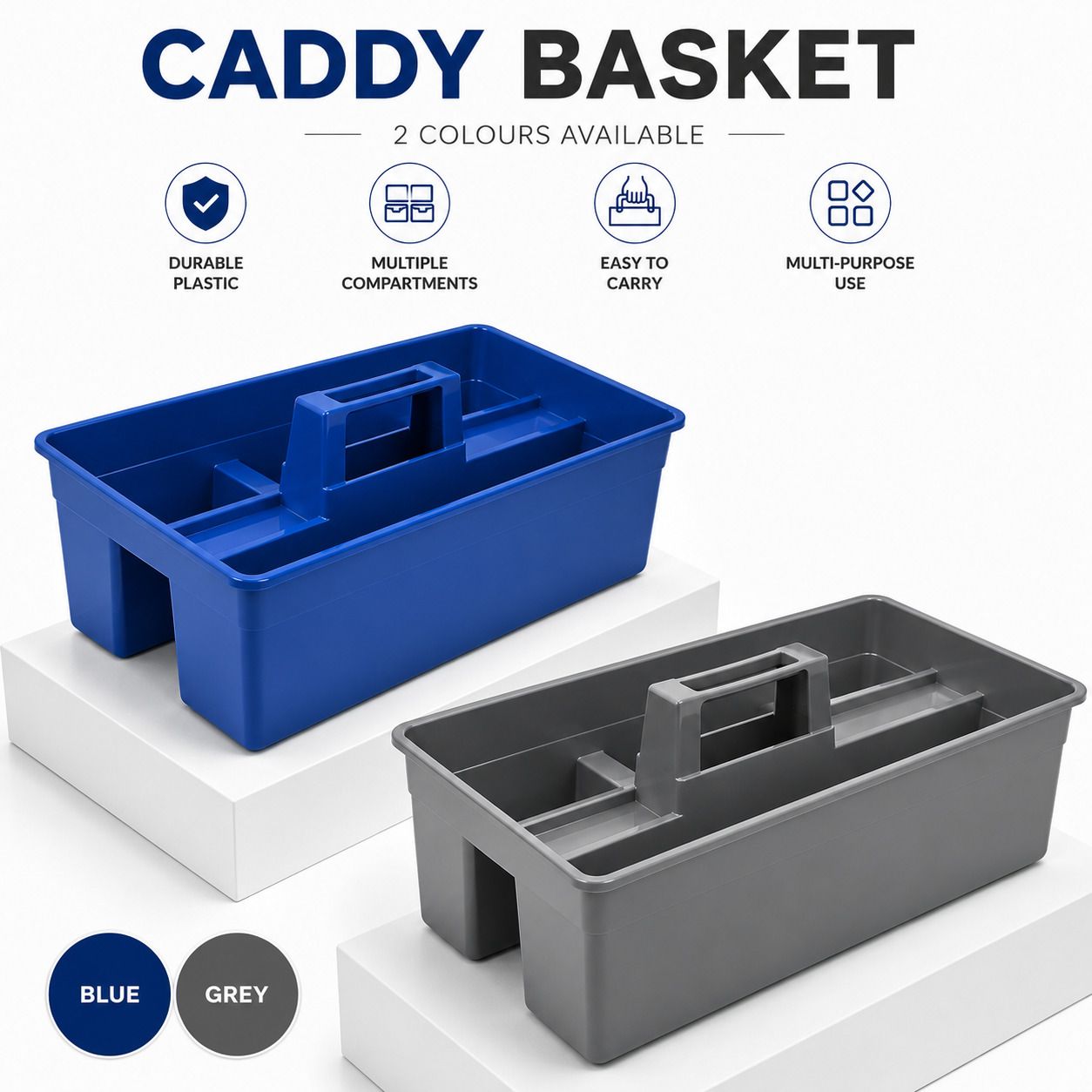 Plastic Industrial Caddy Basket Storage Basket-image-9