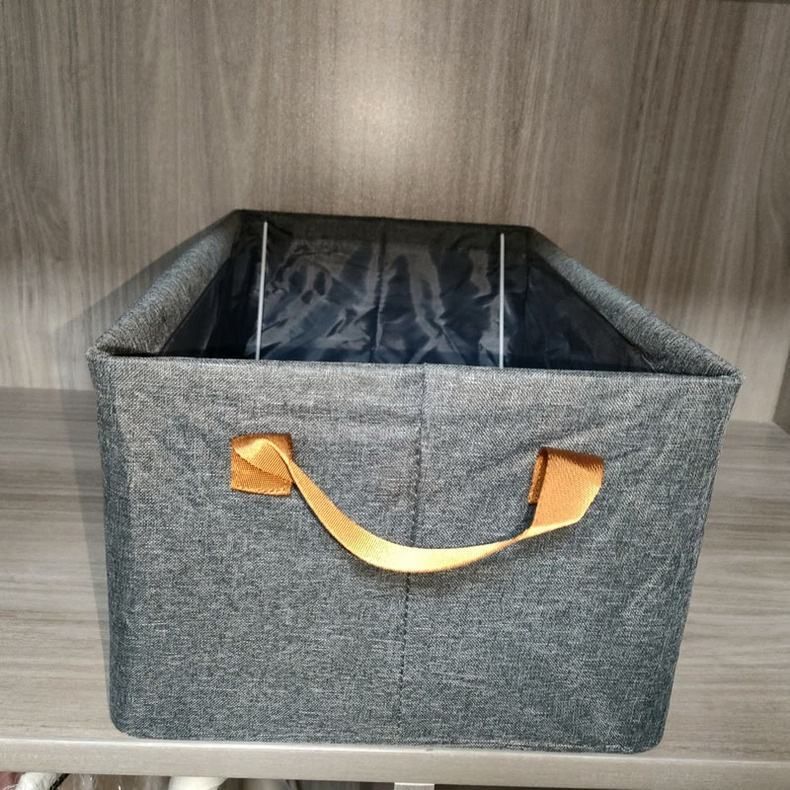 dn brothers Polyester Pants Jeans Storage Box Portable Sweater Storage Organizers | Fabric | Grey 13 Storage Basket-picture-28