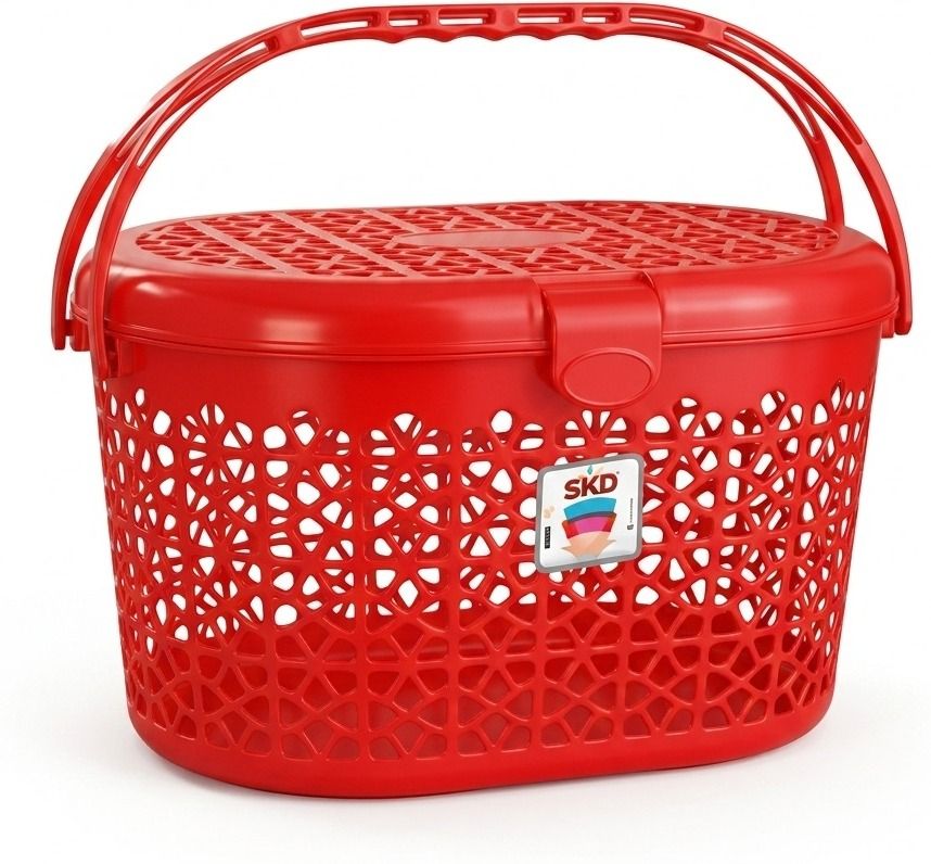 Plastic Large Capacity Storage Organizer Storage Basket-image-30
