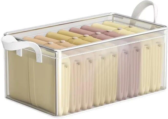 Plastic, Carbon Steel Foldable Wardrobe Storage Basket 26L Storage Basket-image-9