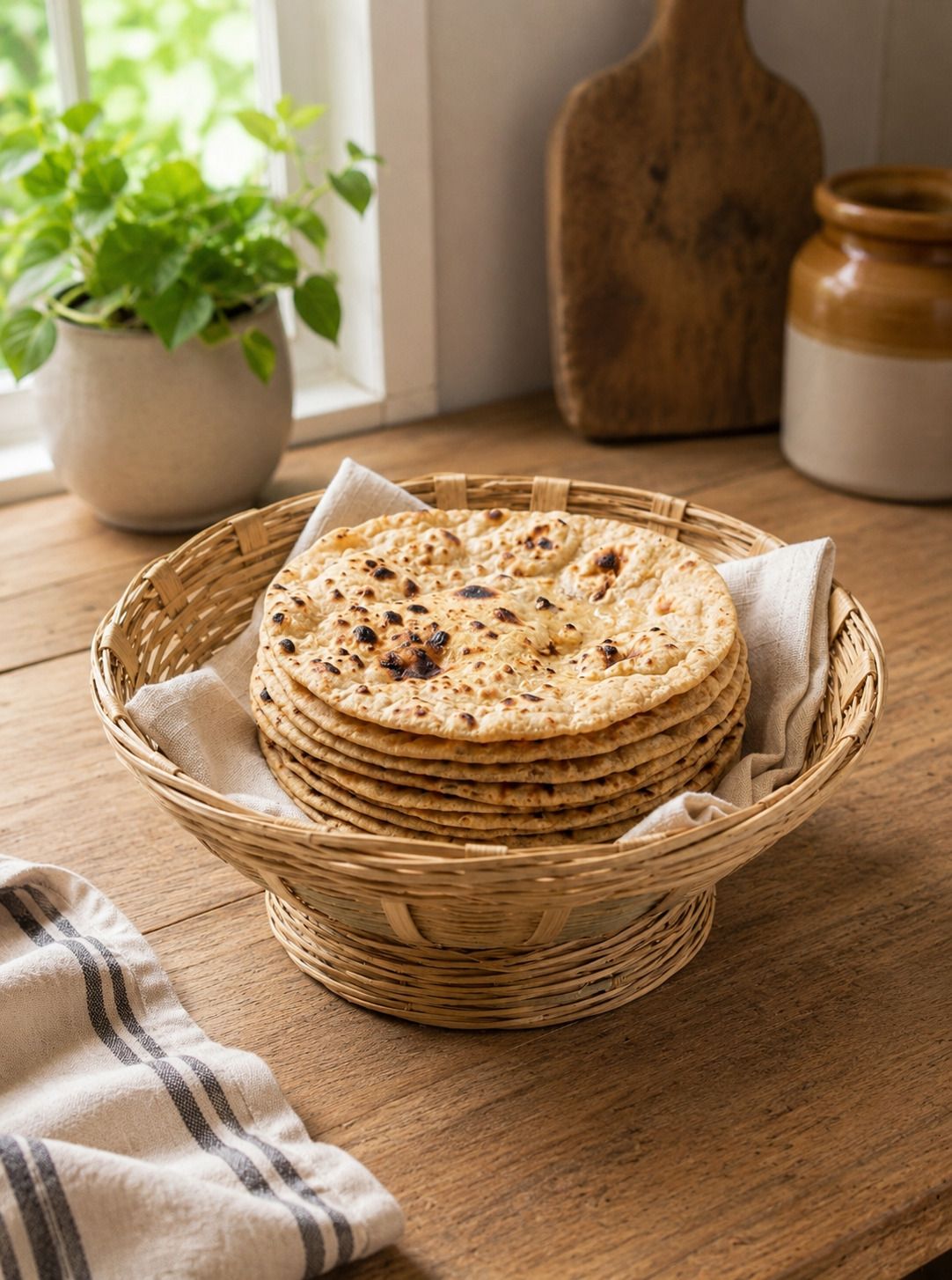 yesmall Bamboo Eco-Friendly Woven Bamboo Basket for Home Kitchen, Dining Table Storage Basket-picture-30