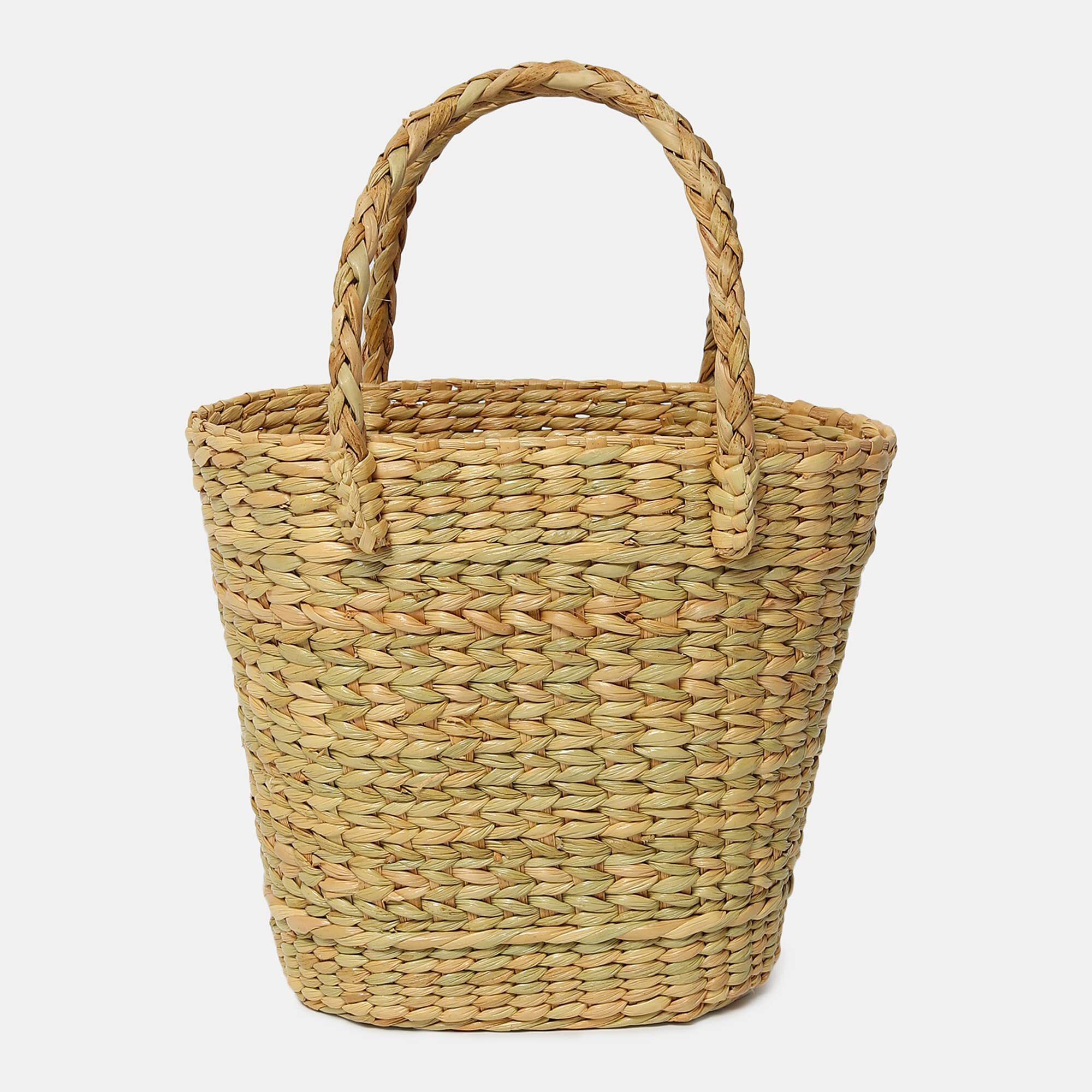 Seagrass Handcrafted Seagrass Tote Bag Storage Basket-image-24