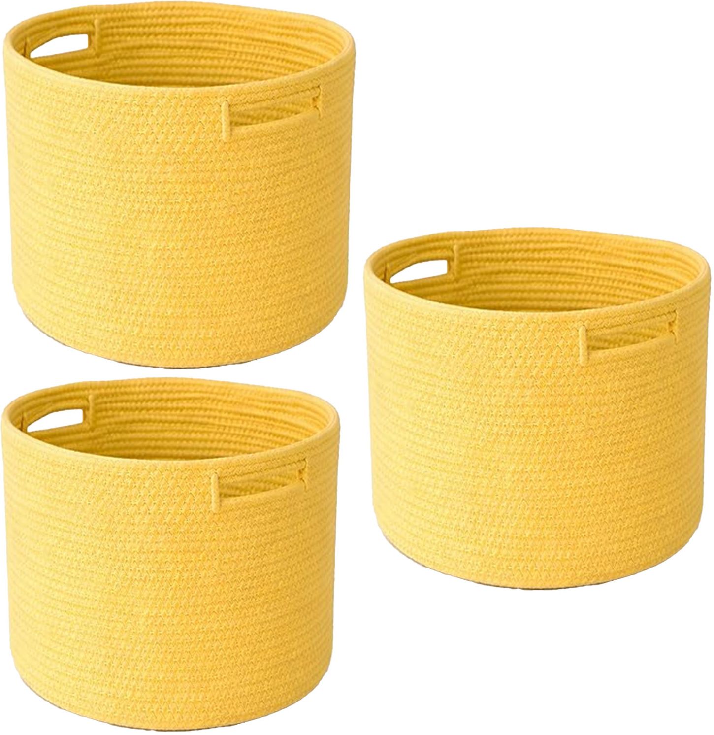 adhigams Cotton Cotton Storage Basket | 15x15 cm Storage Basket-picture-28