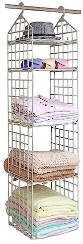 HMG CREATIVE 5 Layer Folding Clothes Storage Racks Dormitory Closet Closet Organizer-picture-22