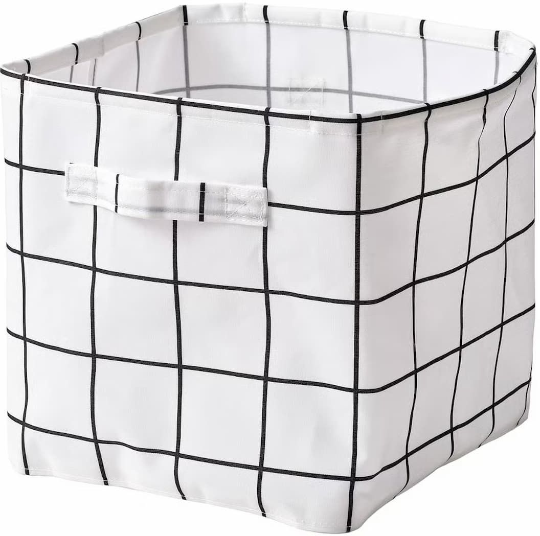 ikea Polyester SLÅTTERVALL Storage basket, textile, 32x35x32 cm Storage Basket-picture-40