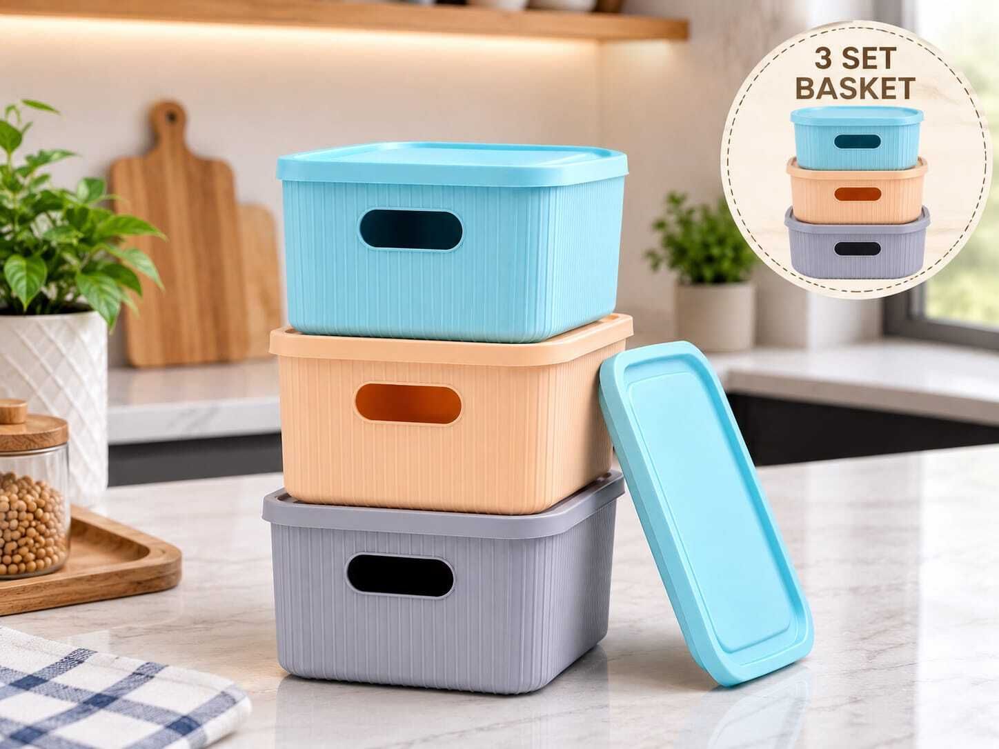 Plastic Storage Basket-image-39