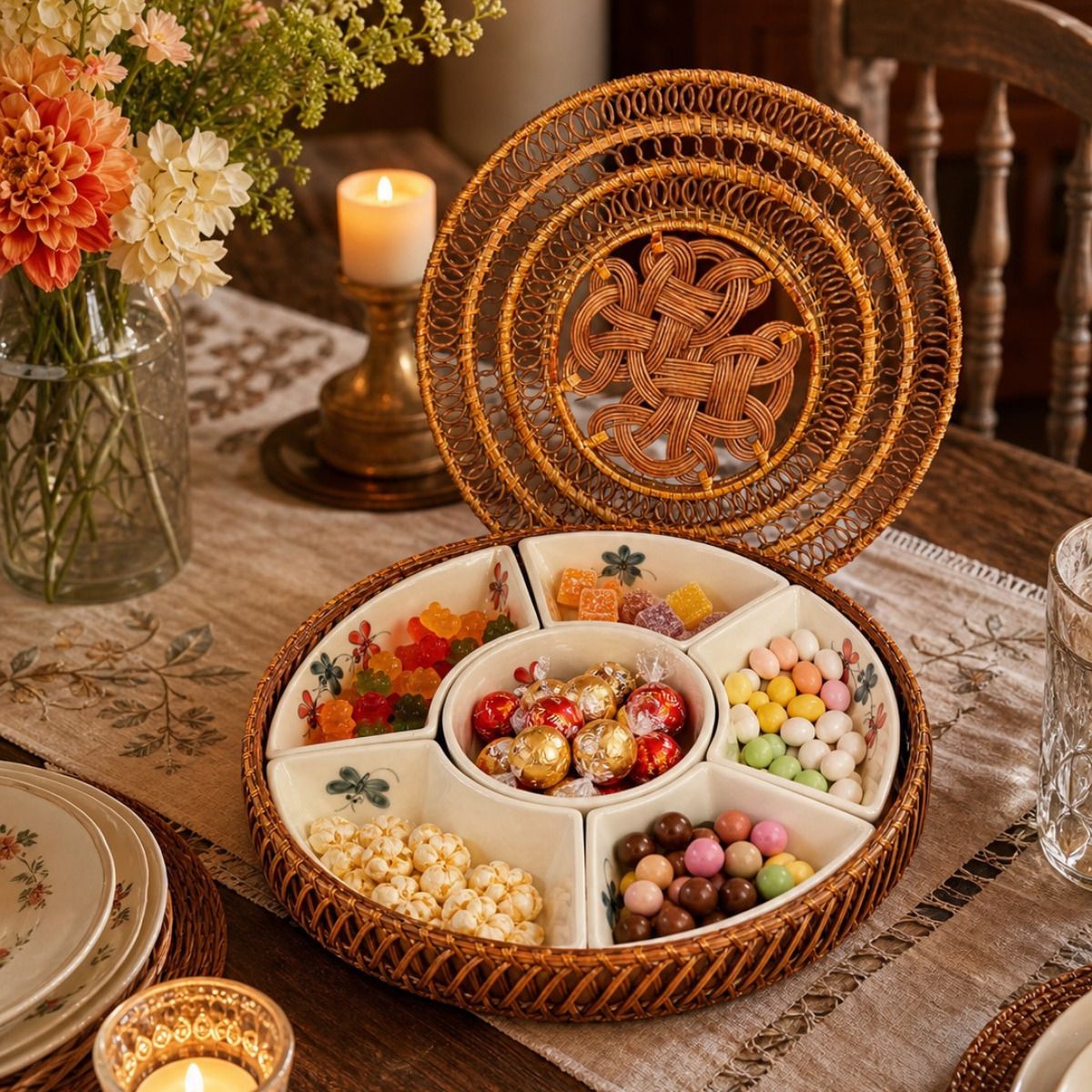 dorata decor Bowl, Chip & Dip Tray, Container, Fries Basket, Tray Serving Set-picture-32