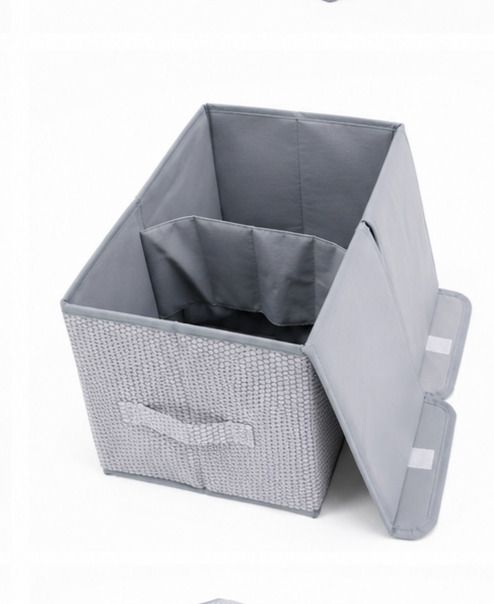 Plastic Storage Basket Set of 3 with Lid Multipurpose Organizer Box Storage Box-image-40