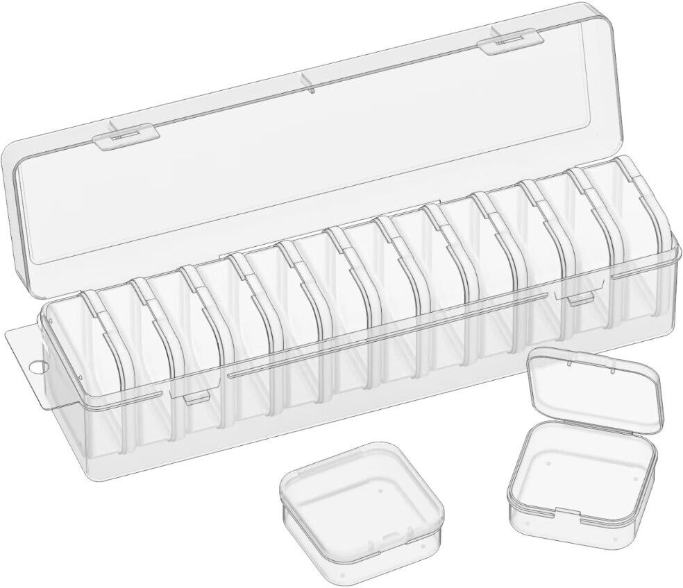 Multipurpose Plastic Organizer Box for Beads Jewelry Spices Snack and Small Item Storage Box-image-33