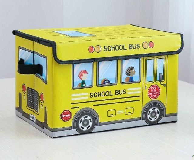 Kids School Bus/Sitting Stool/Storage Box/Playing Toy Storage Box-image-17