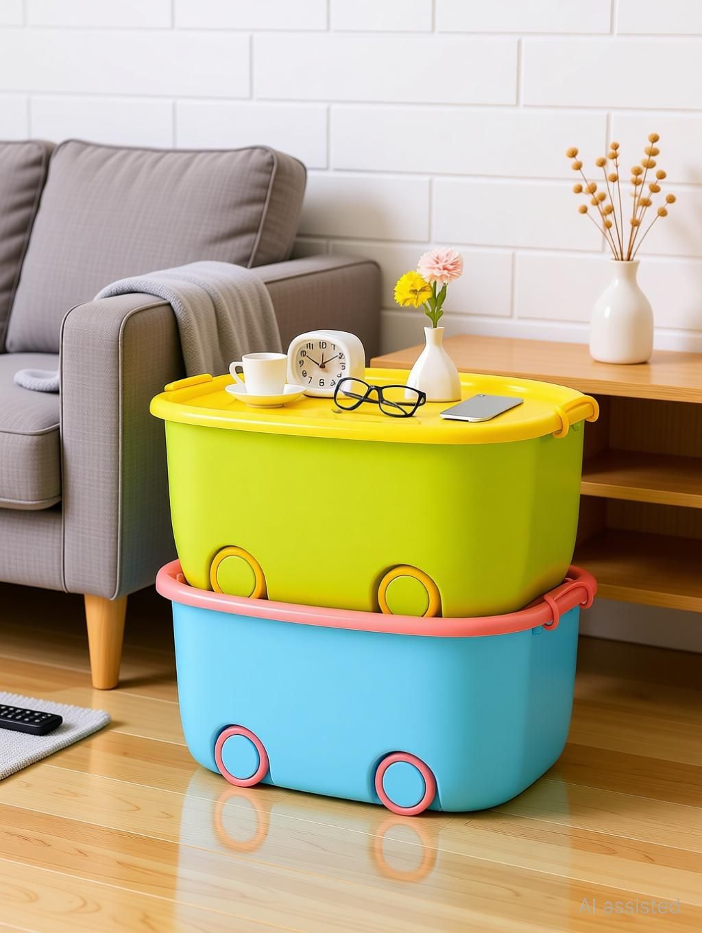 Toy storange box with Lid, BinsBaskets for Kids, Boys, Girls, Nursery, Playroom. Storage Box-image-10