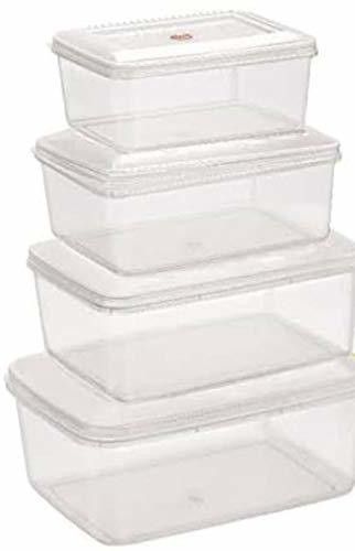 Kitchen Multipurpose Rectangular Plastic Storage Boxes with Lid Storage Box