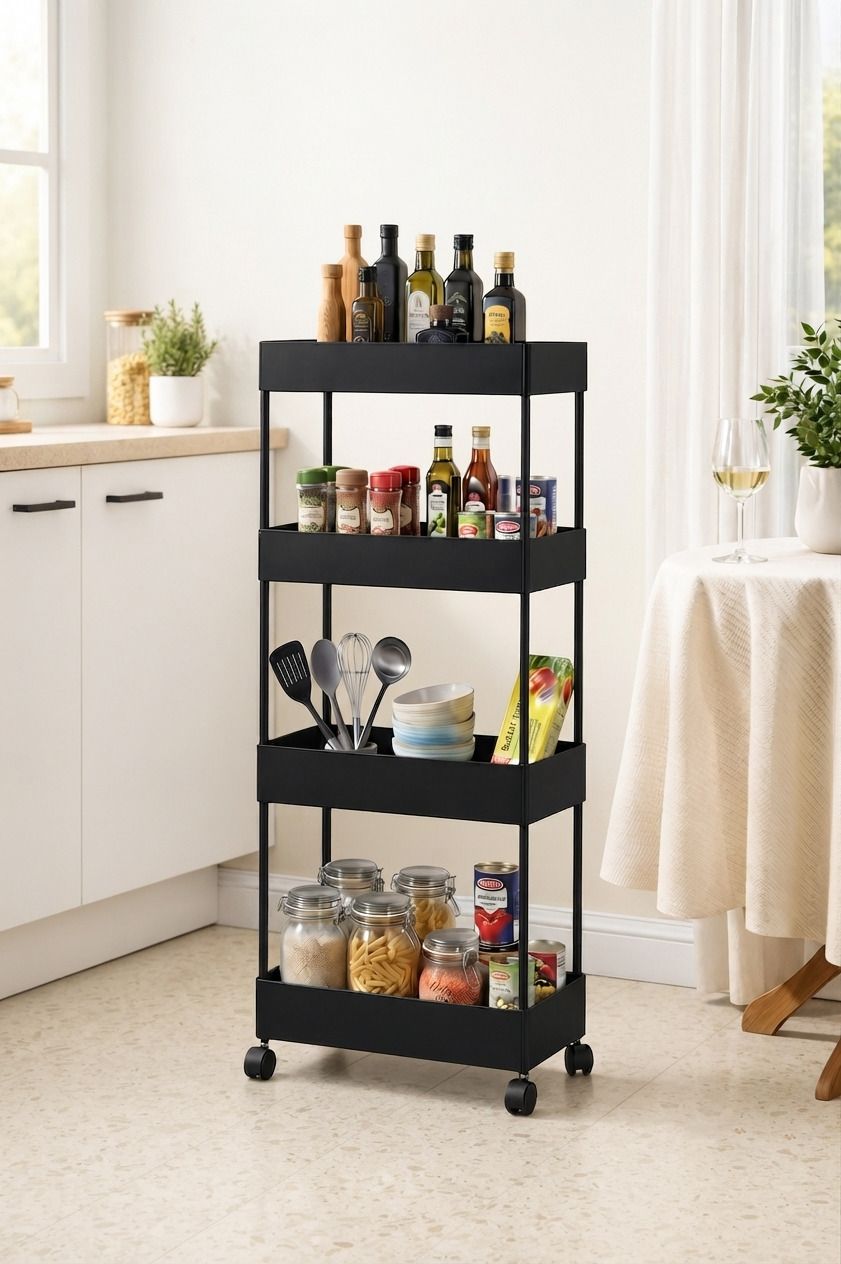maxtid Multipurpose Home Storage Plastic Cabinet Trolley Storage Box-picture-47