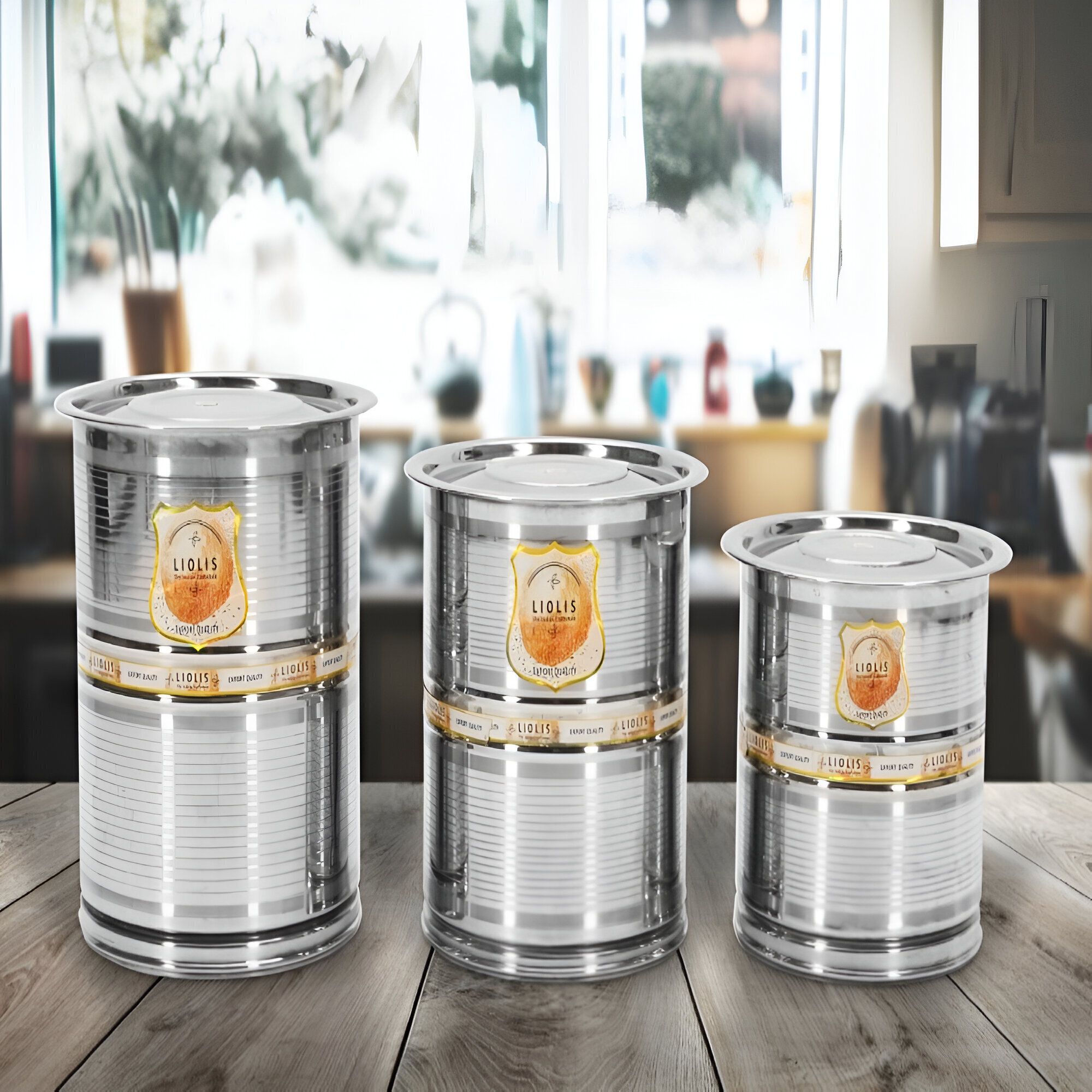 Stainless Steel 3 Storage Heavy Kothi Large Rice and Grain DRM03 30 L Drum