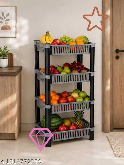 pipasa Fruits/Vegetables Kitchen Rack Plastic-picture-29