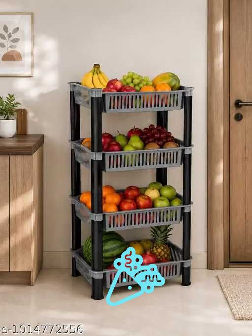 pipasa Fruits/Vegetables Kitchen Rack Plastic-picture-22