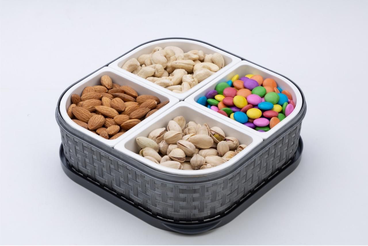mighty Dryfruits 4 Components Box Bowl Serving Set-picture-40