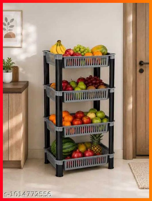 pipasa Fruits/Vegetables Kitchen Rack Plastic-picture-7