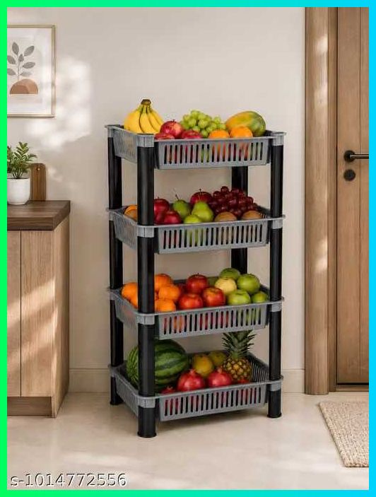 pipasa Fruits/Vegetables Kitchen Rack Plastic-picture-36
