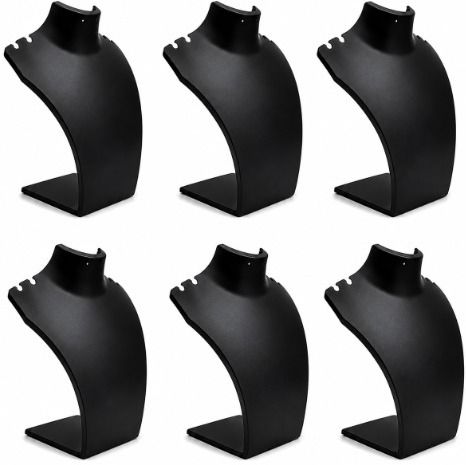 skv 6 inch Necklace Stand Black Pack of 6 Jewellery Organizer-picture-47