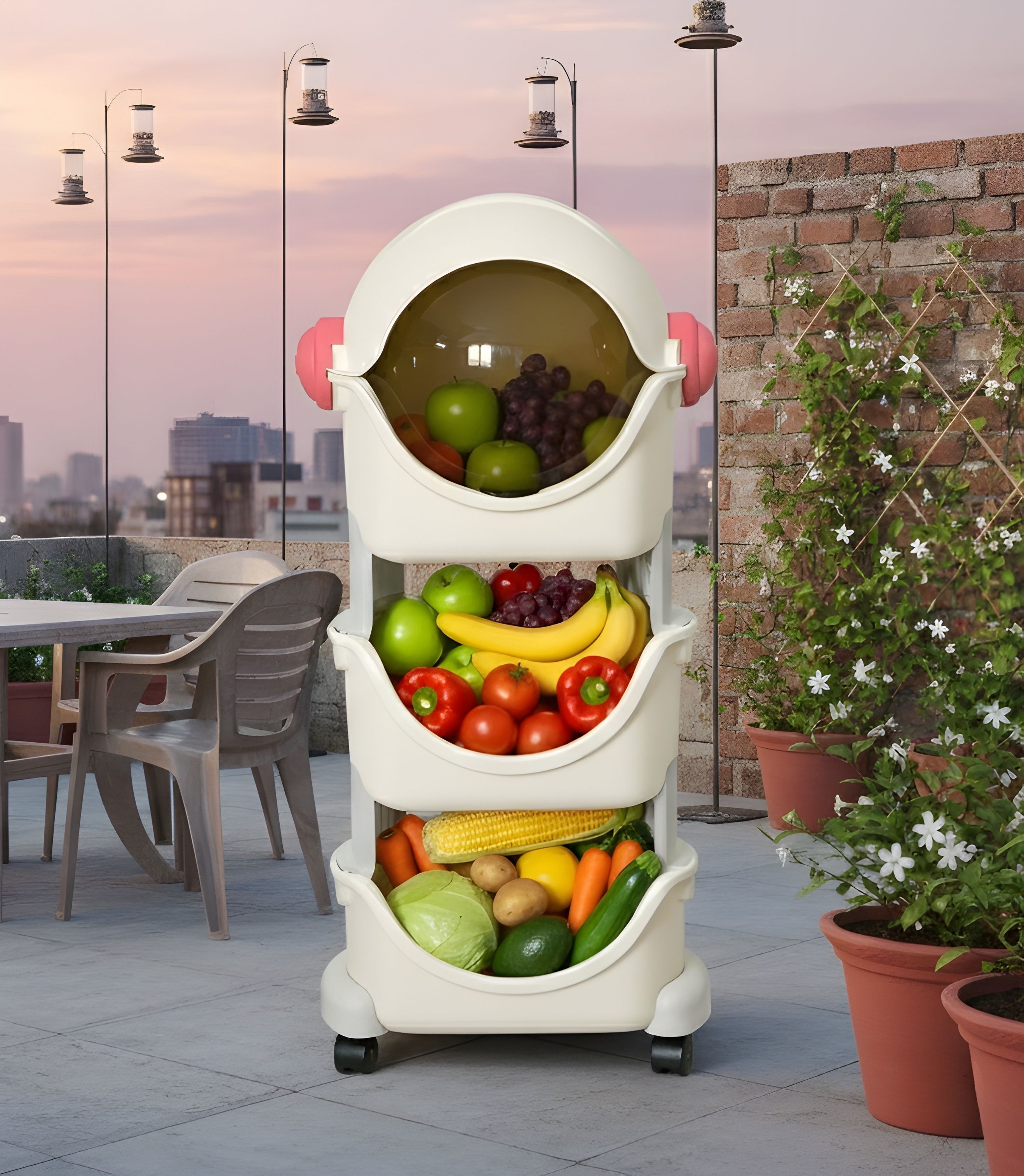 urbanova Plastic Kitchen Trolley-picture-13